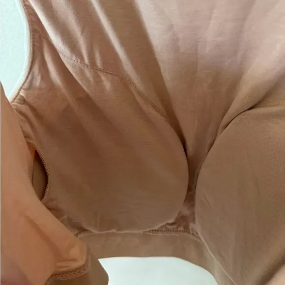 NWT OGL Elastic Open Back Brami Tank Classic White Boatneck Tank Top Size XS - Picture 11 of 11